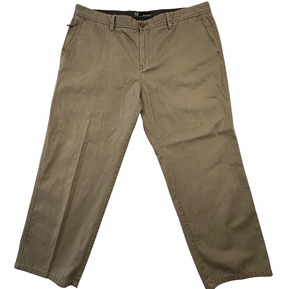 Weatherproof Utility Pants Mens 42x29 Brown Cotton Straight Leg Workwear‎ Pant